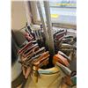Image 2 : Large collection of assorted woodworking clamps and hand tools