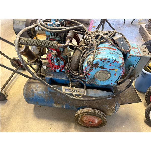 Wheeled portable air compressor