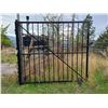 Image 1 : Black Metal Pedestrian and Driveway Gate