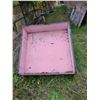 Image 3 : Pink tow-behind garden dump trailer