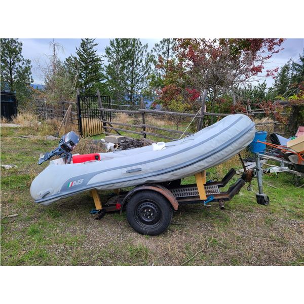 AB Inflatables Rigid Inflatable Motor Boat with a Trailer