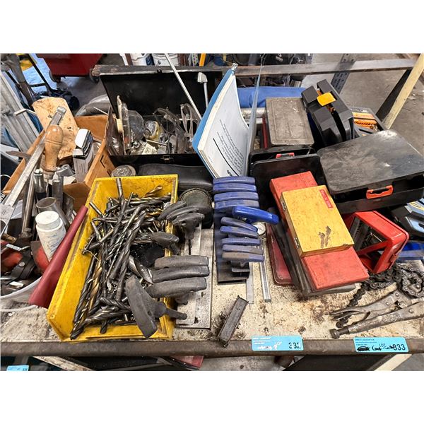 Large Group of Assorted Tools and Drill Bits