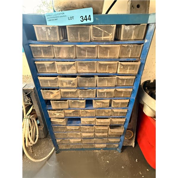 Metal-Framed Multi- drawer Small Parts and Hardware Storage Cabinet