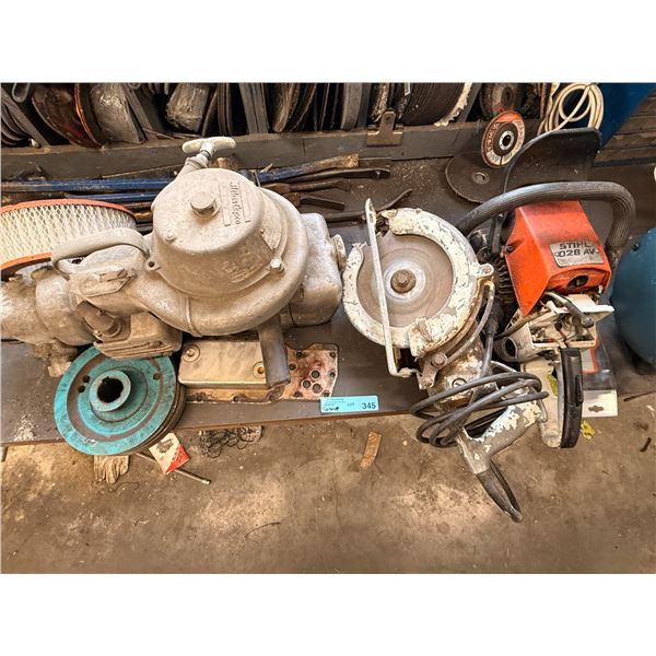 Group of Assorted Car parts and Power Tools