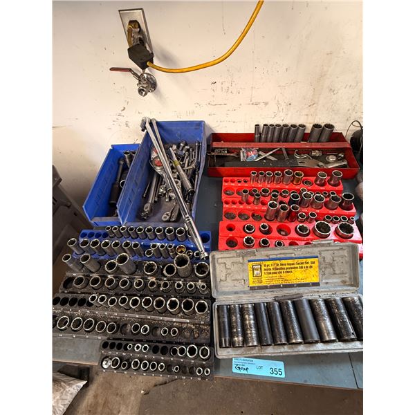 large Assortment of Tools, including various socket sets