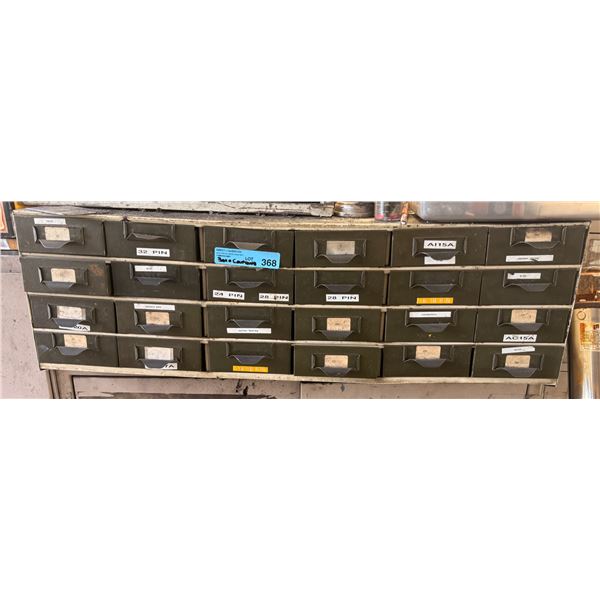 Mini Metal Multi-drawer Cabinet with Content