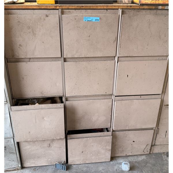 Industrial Metal Storage Cabinet with Content