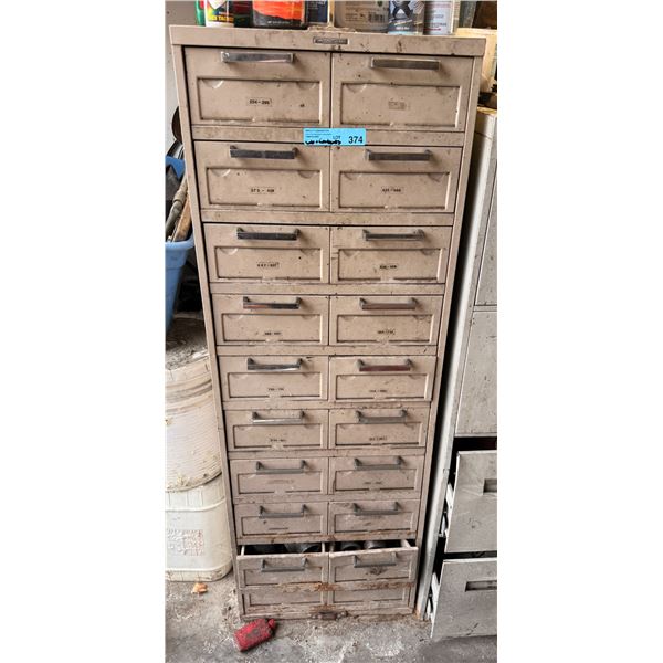 Steelcase multi-drawer metal Cabinet with Content