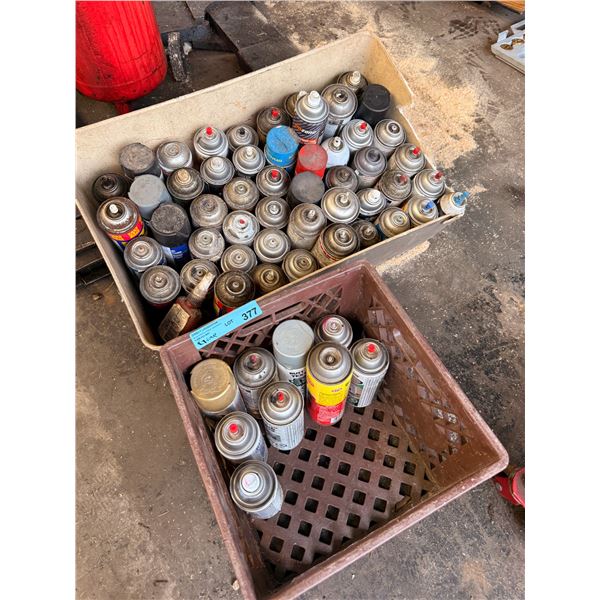 Group of Assorted Spray Cans