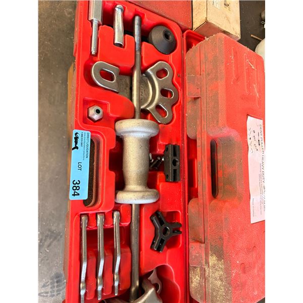 Multi-purpose 9-way slide hammer and puller set
