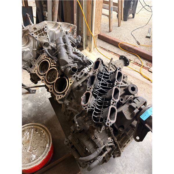 Disassembled Aluminum V6 engine block