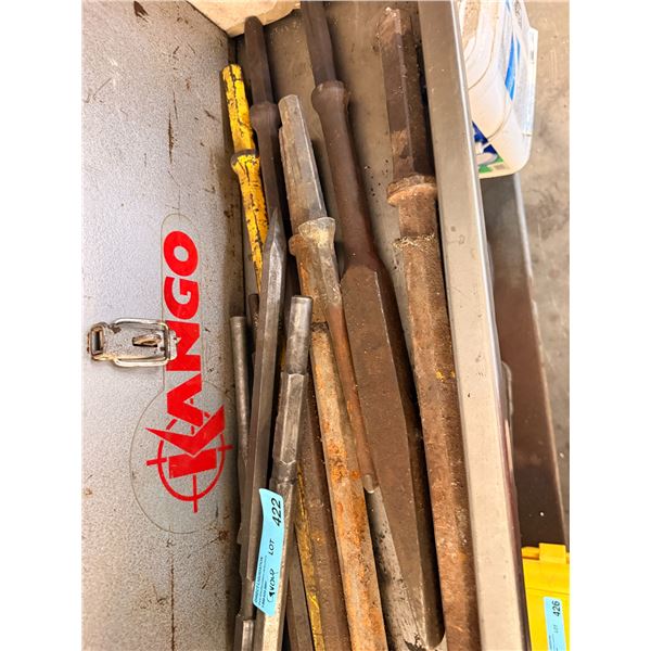 Group of Assorted Masonry Chisels and Star Drills
