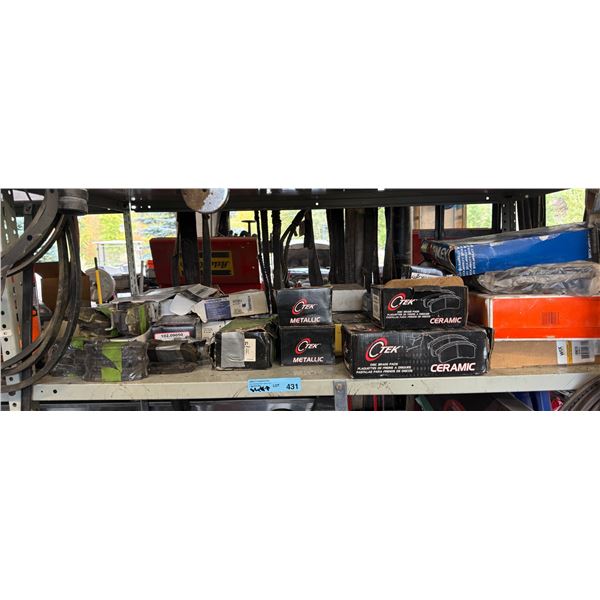 Group of Assorted Air filters and Brake Pads
