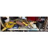 Image 1 : Group of Assorted tools, extension cables, strap and more