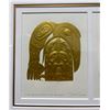 Image 2 : Bill Reid Gold Foil Embossed Art - The Raven Steals the Salmon & The Raven and the First Men