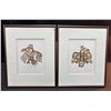 Image 1 : Framed Bill Reid Haida Art Prints: Raven 'XUUYA' and Eagle 'GHUUT'