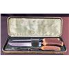 Image 1 : Sheffield England Stag Handle Carving Set with Case