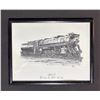 Image 2 : 10 Framed Canadian National Locomotive Prints by Roger Smith
