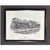 Image 5 : 10 Framed Canadian National Locomotive Prints by Roger Smith