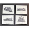 Image 8 : 10 Framed Canadian National Locomotive Prints by Roger Smith