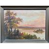 Image 3 : Framed Landscape Oil Paintings with Autumn and Lake Scenes