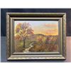 Image 6 : Framed Landscape Oil Paintings with Autumn and Lake Scenes
