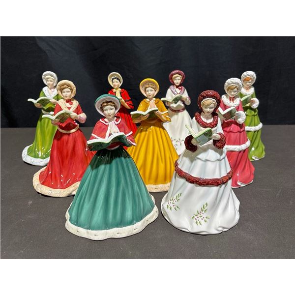 Royal Doulton Twelve Days of Christmas Caroler Figurines / Set of 9