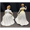 Image 10 : 9 Royal Doulton Hand-Painted Porcelain Lady Figurines