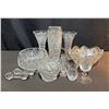Image 1 : Pressed and Cut Glass Tableware and Decorative Pieces