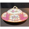 Image 2 : Minton Pink and Gold Floral Bird Porcelain Tea Set, 27 Pieces