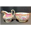 Image 5 : Minton Pink and Gold Floral Bird Porcelain Tea Set, 27 Pieces