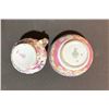 Image 7 : Minton Pink and Gold Floral Bird Porcelain Tea Set, 27 Pieces