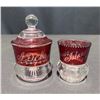 Image 22 : Decorative Tableware and Collectibles – Teapot, Pink Glass, Platter 