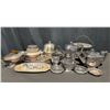 Image 1 : Silver Plate and Metalware Table and Tea Service Pieces, 20th Century