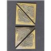Image 2 : Brass and Metal Desk Accessories Including Inkwell, Paperweight
