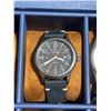 Image 9 : 10 Men's Wristwatches Including Ferrari, Timex in Display Case
