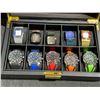 Image 2 : Men's Watch Lot: 5 SKMEI Sport Chronograph and 5 NEIOSH Mesh Band Watches with Display Box