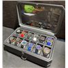Image 1 : 12 Men's Wristwatches in Display Case