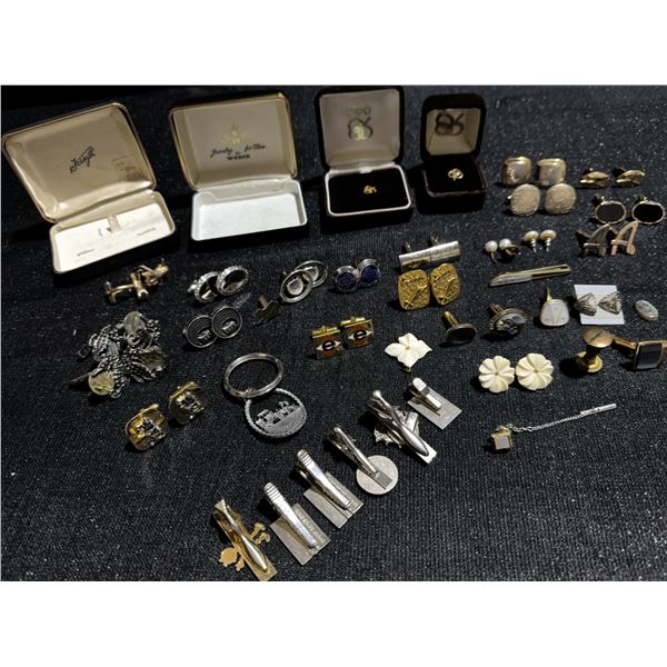 Men's Cufflinks, Tie Clips, Pins, and Accessories