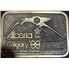 Image 6 : 2 Collectible Belt Buckles: Calgary Stampede 1981 & Calgary 1988 Olympics