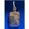 Image 2 : 1980 Lake Placid Olympic Gold Filled USA Charm in Original Case, 12K G.F.