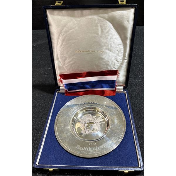 British Airways Silver Plate: Inauguration of Services to Alberta 1981