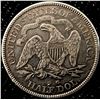 Image 1 : 1875 Seated Liberty Half Dollar Coin, 92.5 Sterling Silver, Mintmark 'S"
