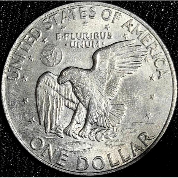 1972 United States Eisenhower One Dollar Coin, 90% US Silver