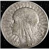 Image 2 : Poland 10 Zlotych Coin, RP Polska, 90% US Silver