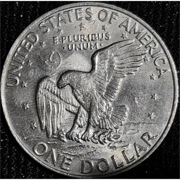 1972 Eisenhower One Dollar Coin, 90% Silver Composition 