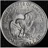 Image 1 : 1972 Eisenhower One Dollar Coin, 90% Silver Composition 