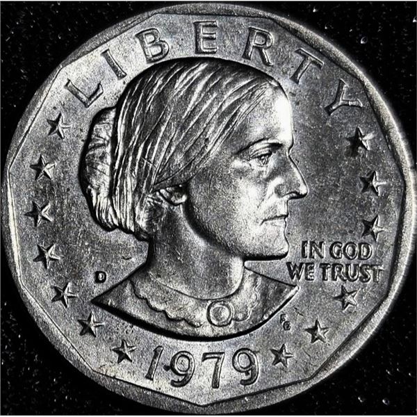 1979-D Susan B. Anthony One Dollar Coin .90 Silver Content