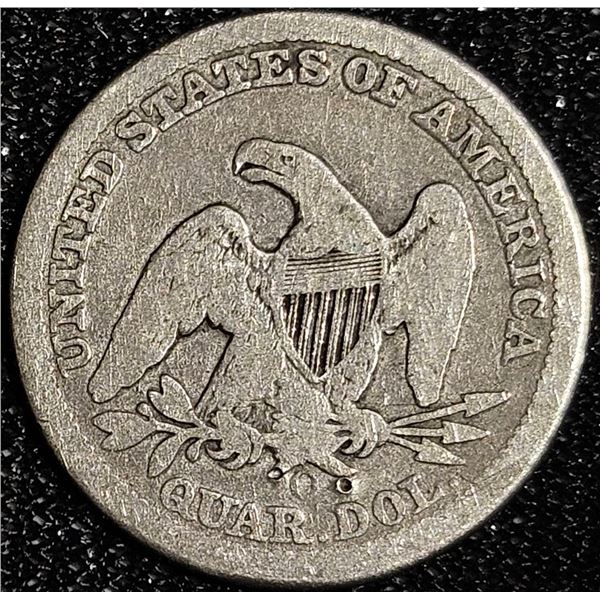 1856 United States Seated Liberty Quarter, 90% Silver, 10% Copper