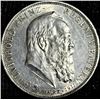 Image 2 : .925 Sterling Silver 1914 German Empire 1 Mark Coin, Luitpold Prince Regent Bavaria